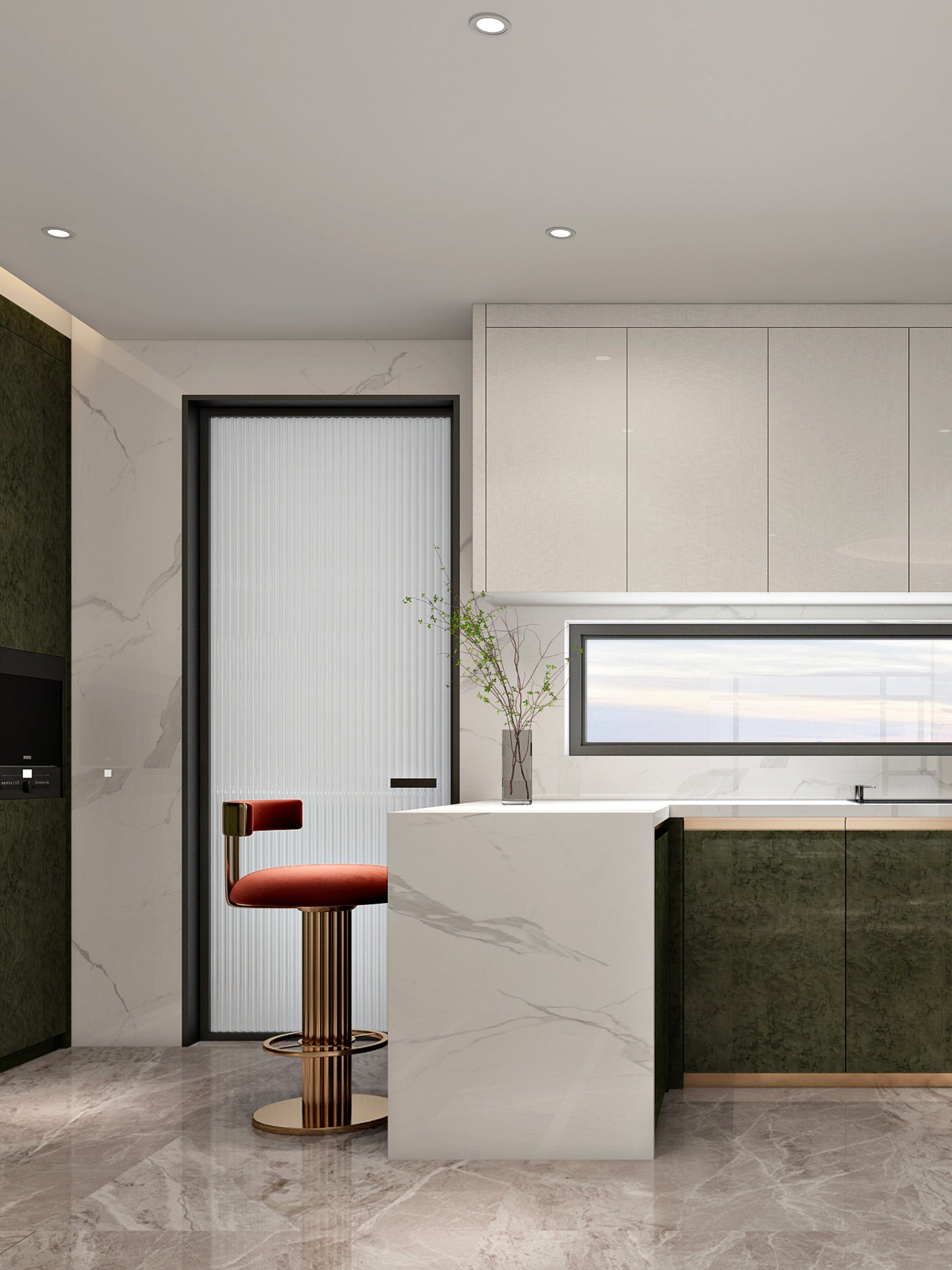 Vefon white MDF new smart pvc kitchen cabinets cupboard