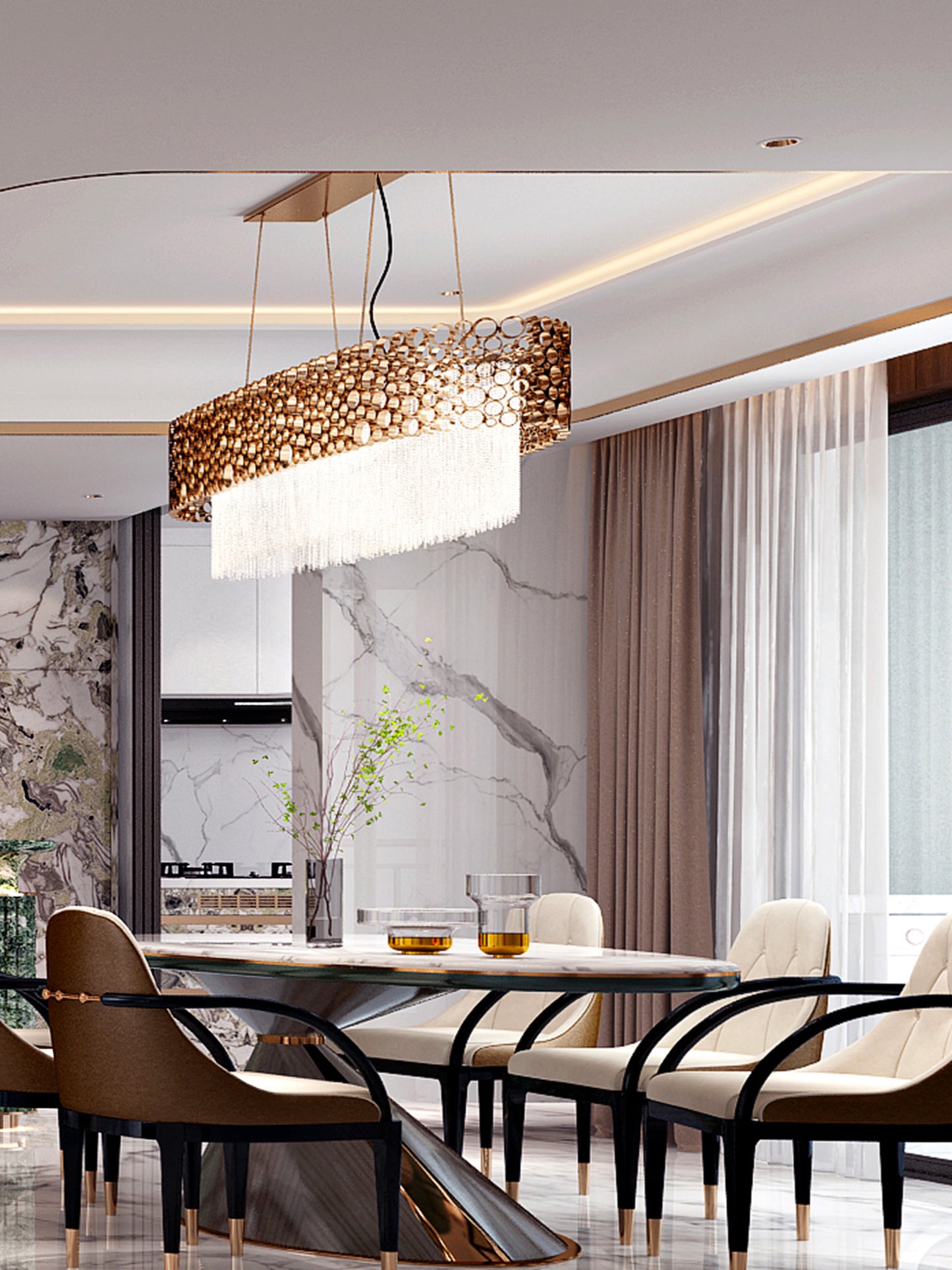 Vefon luxury custom design kitchen cabinets ready to assemble