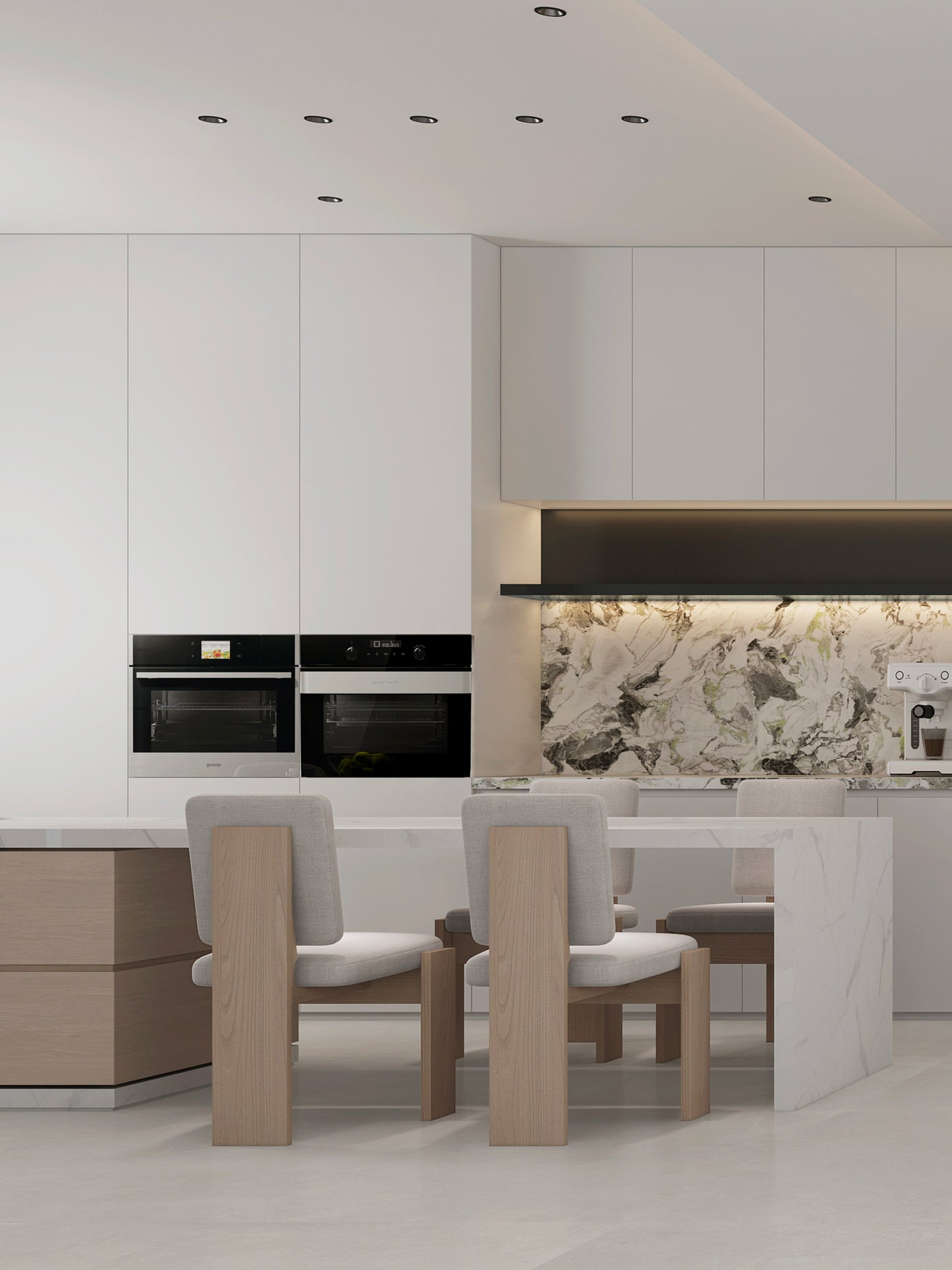 Vefon new model furniture modular kitchen wall cabinet dining sets kitchen furniture