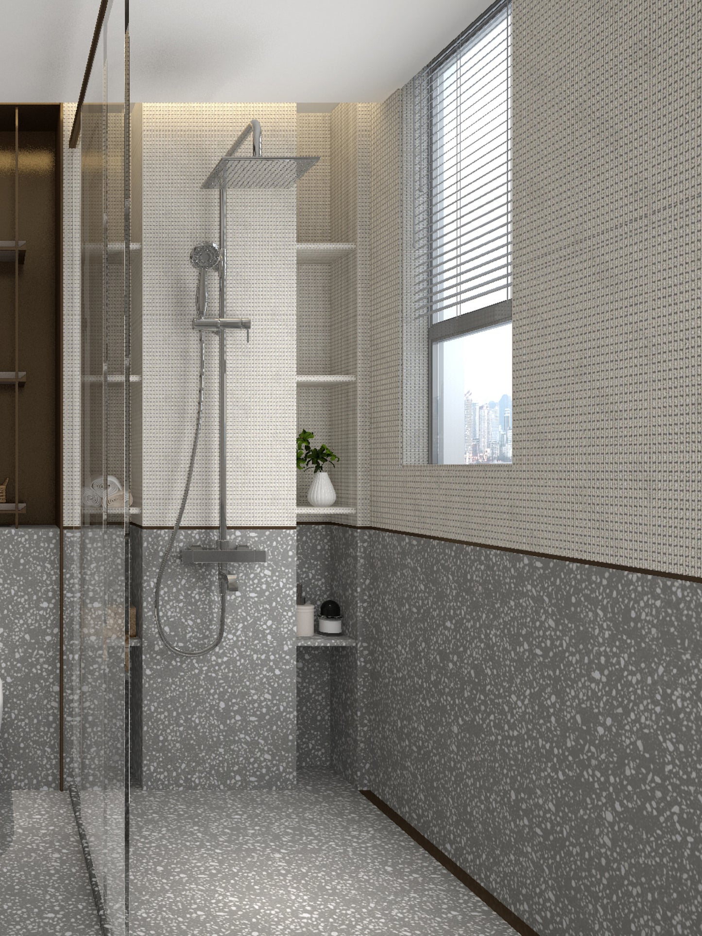 Vefon waterproof single floating vanity wooden panel bathroom cabinet