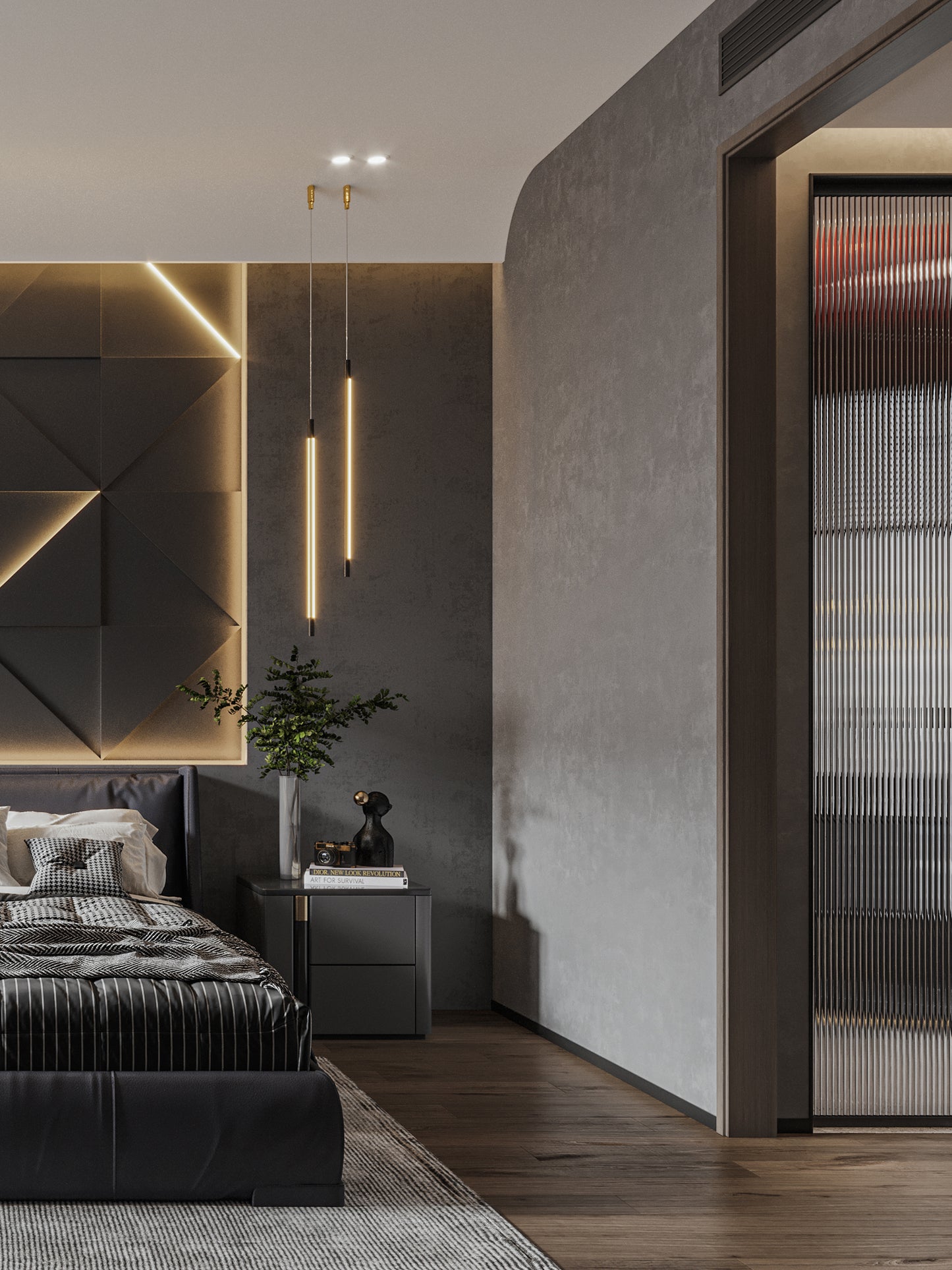 Vefon luxury design wooden modern bedroom wardrobe