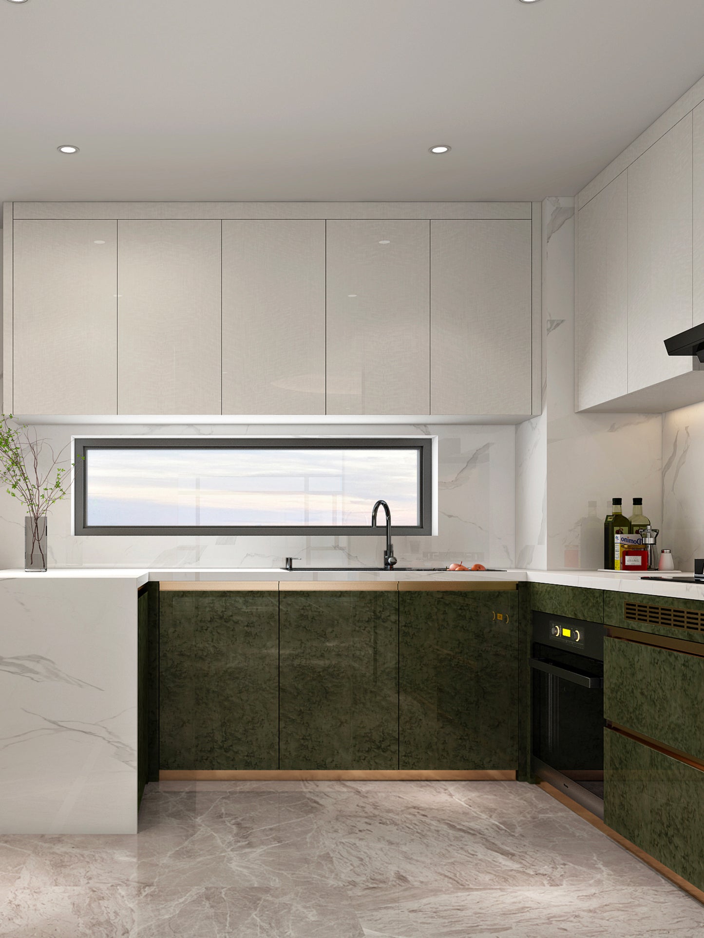 Vefon white MDF new smart pvc kitchen cabinets cupboard