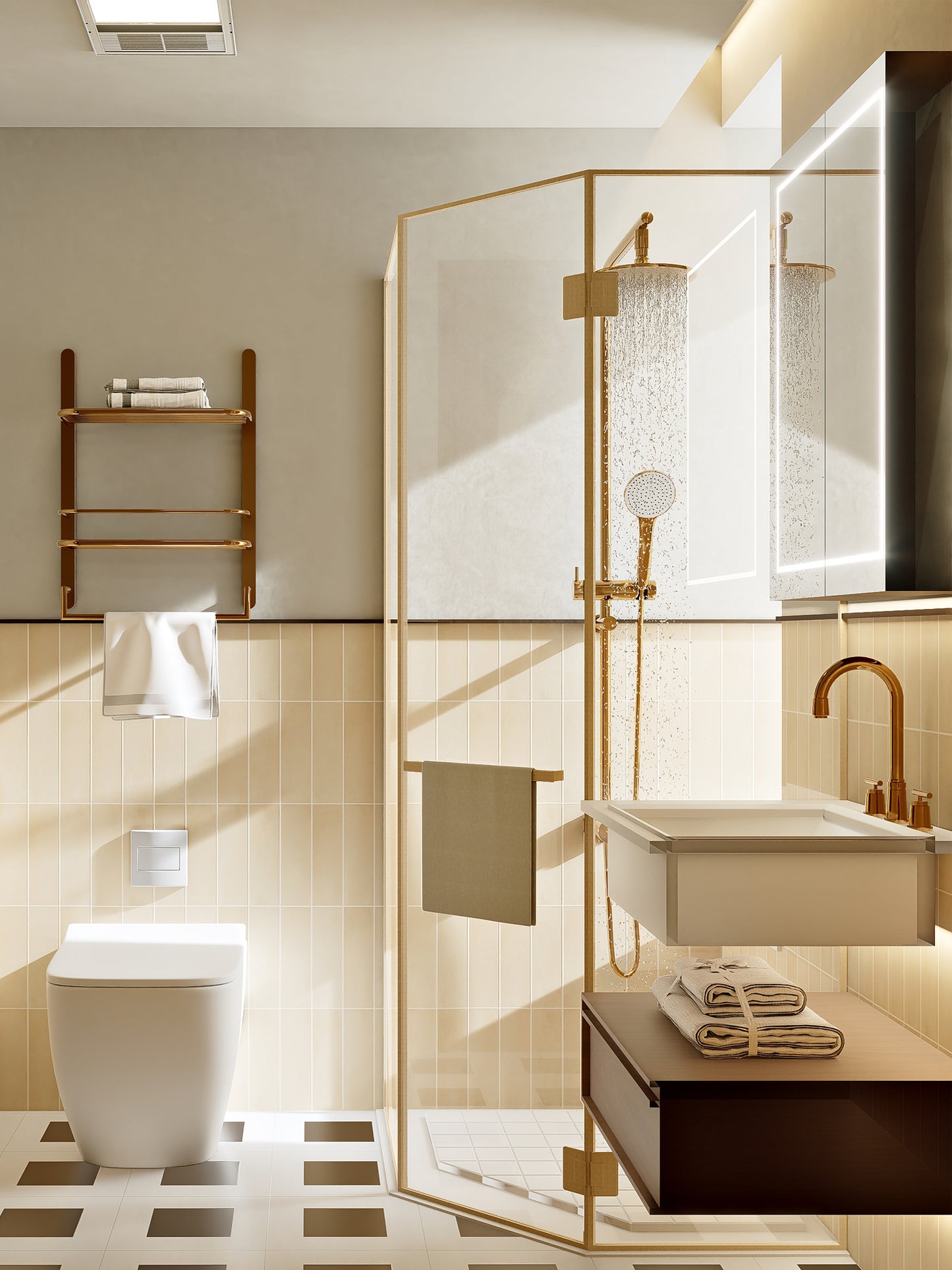 Vefon the mid century modern design bathroom vanity cabinets